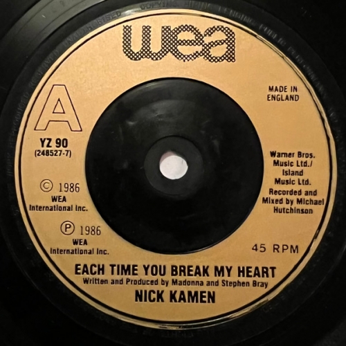 NICK KAMEN - Each Time You Break My Heart