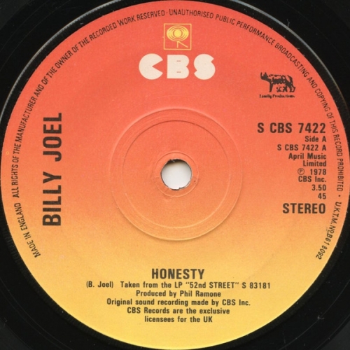 BILLY JOEL - HONESTY