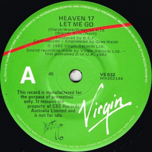 HEAVEN 17 - Let me Go