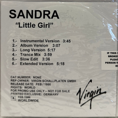 SANDRA - LITTLE GIRL