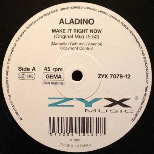 ALADINO - Make It Right Now