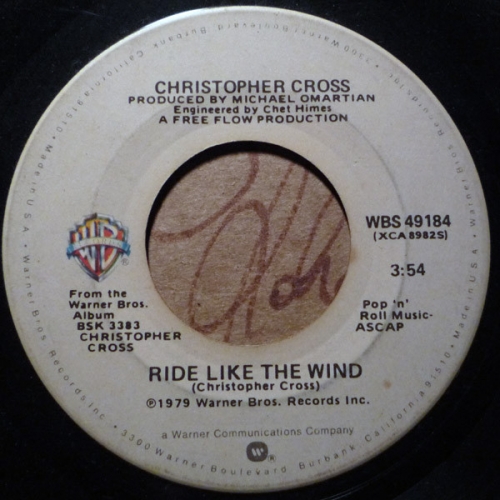 CHRISTOPHER CROSS - Ride Like The Wind