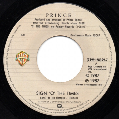 PRINCE - Sign \'o\' The Times